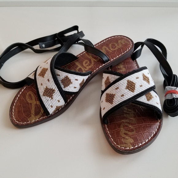 sam edelman beaded sandals